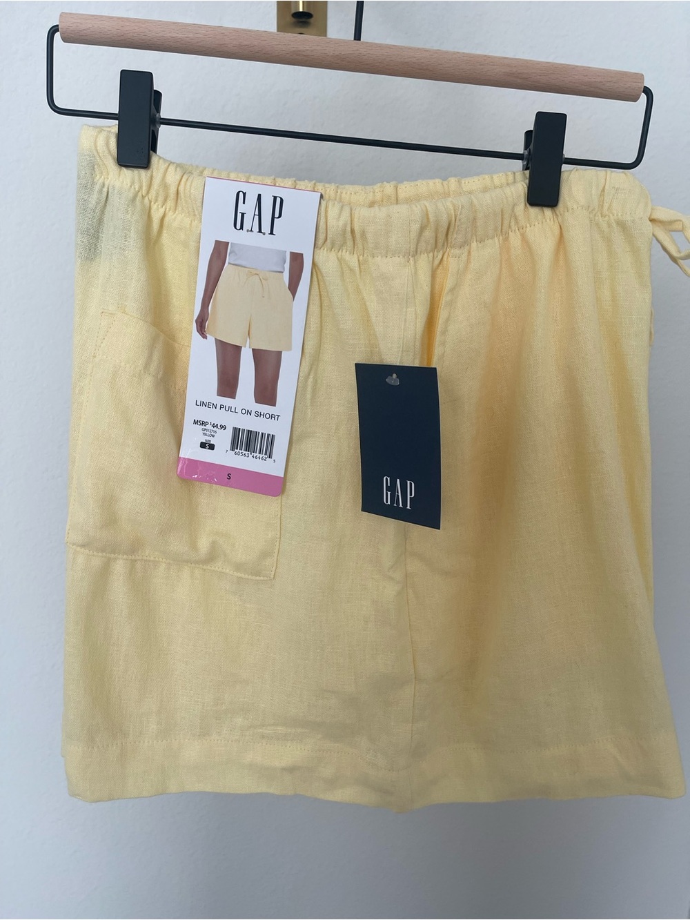 GAP Women's Linen Pull-On Shorts — Pale Yellow